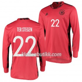 Tyskland  Keeper TER Stegen 22Hjemme Fotballdrakt Euro 2020 Langermet